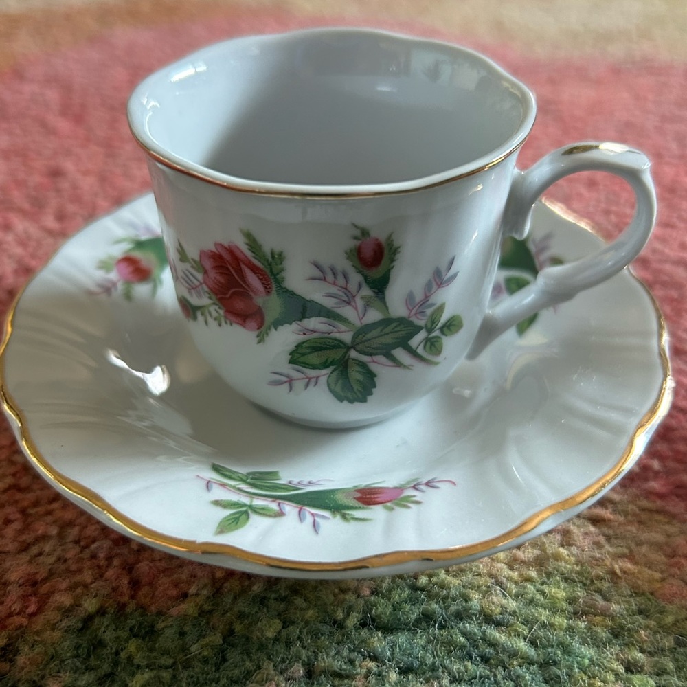 Vintage Lynns Fina China Tea Cup and Saucer